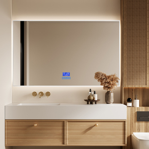 מסגרת אקריליק מלבנית קיר מראה חכם רכוב אמבטיה יהירות עם מראה - Product Image 3