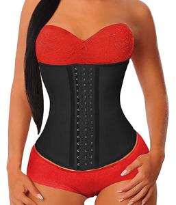 Sport Girdle Hourglass Body Shaper Custom Logo 25 Steel Bone Latex Underbust Waist Cincher Corset Waist Trainer For Women