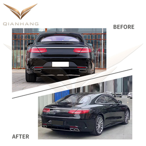 Nouveau kit carrosserie style AMG63 W217 en PP, pare-chocs avant et arrière, jupes latérales, conversion pour coupé Classe S C217 2015-2020 - Product Image 4