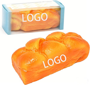 Wholesale Stress-relief Slow-<b>Rebound</b> Realistic Bread Stress Relief PU Foam Squeeze Toy Stress Relief Artifact Food Relief Toy - Product Image 1