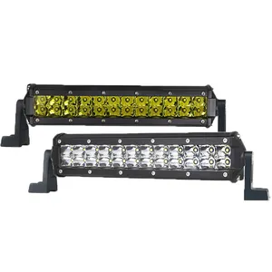 10 Inch 72W Car Accessories Light Amber Slim LED Offroad Light Bar