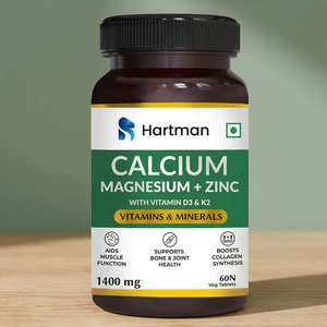 Suplemento Vegano de Calcio, Magnesio y Zinc de 1400 mg con Vitamina D3 y K2, 60 Tabletas para el Apoyo Antioxidante de Adultos - Product Image 2