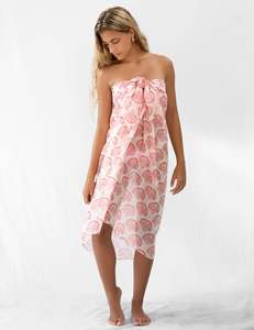 Sarong Custom Design digitale stampa trasparente cotone Cover-Up Sarong Wrap per spiaggia - Product Image 3