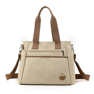 Fashion Canvas Handbags Women High Quality <b>Shoulder</b> <b>Bags</b> Designer Brand <b>Large</b> Capacity Tote Ladies Simple Shopping Hand <b>Bag</b> - Product Image 2