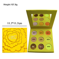 Palette d'ombres à paupières scintillantes imperméables DIY en gros, marque privée, paillettes pressées sèches, finition mate foncée, différentes couleurs, nouveauté