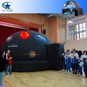 Dôme de <span class=keywords><strong>planétarium</strong></span> astronomique 3D Galaxy, tente gonflable numérique pour cinéma, avec ventilateur intégré, hauteur 10-12 pieds - Product Image 1