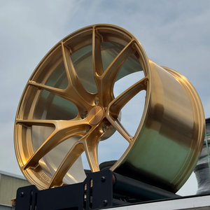 ล้อฟอร์จชิ้นเดียวรุ่น CD-502 สีทองปัดเงา ขนาด 18-24 นิ้ว 5x112 5x120 ขอบลึกเว้า สำหรับ BMW Mercedes Audi Tesla - Product Image 3