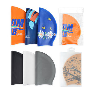 Hochwertige beste wasserdichte Badehüte Hochela tische Silikon-Bade kappen Hotsale-Bade kappen - Product Image 5