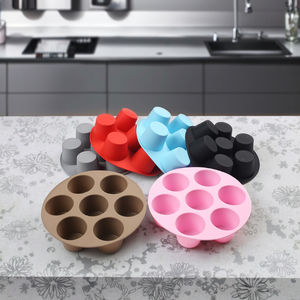 Household <b>Large</b> Silicone Baking <b>Pans</b> Silicone Muffin Tray Nonstick Silicone Baking Mold Round Cake Baking Mould Set - Product Image 2