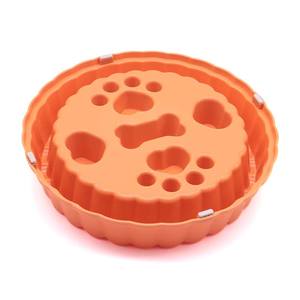 Mangkuk Makan Anjing Plastik PP Multi Warna Oranye Desain Bulat untuk Perlengkapan Kesehatan Hewan Peliharaan - Product Image 4