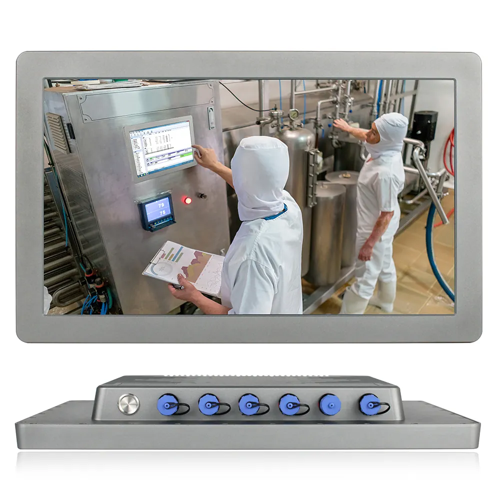 High Quality 15.6" Touch Screen Computer Industrial All In One Panel Pc With Aluminum Alloy Ip65