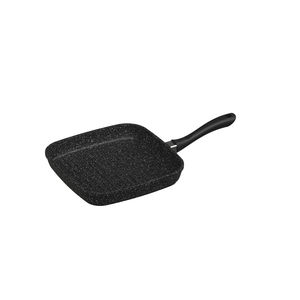 Poêle à frire carrée en aluminium moulé sous pression à induction avec peinture marbrée antiadhésive - Product Image 1