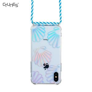 Parachoques a prueba de golpes para Apple iPhone X collar de cordón cuello Correa bandolera Smartphone caso iPhone 7 caso - Product Image 4