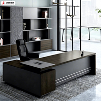 JIUSHUN - Table de bureau moderne en gros - Bureau de direction de qualité supérieure en forme de L pour PDG et cadres