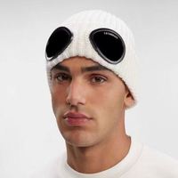Bonnes affaires : Bonnets d'hiver tricotés doux et chauds unisexe, style bob, imprimés CP Sunglass, pour homme et femme