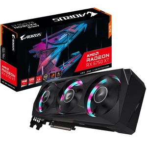การ์ดแสดงผลสำหรับเล่นเกมชั้นยอด12GB AORUS RX 6750 XT GDDR6การ์ดวิดีโอ <span class=keywords><strong>RX6750</strong></span> XT ขนาด12GB - Product Image 1