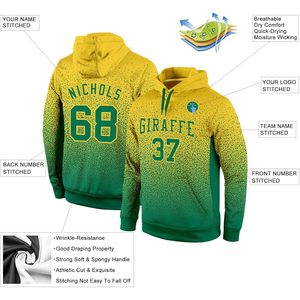 Sudadera Deportiva Personalizada con Degradado, Nombre y Número Bordados, Unisex, Transpirable, Tejida, de Manga Larga, para Otoño e Invierno - Product Image 2