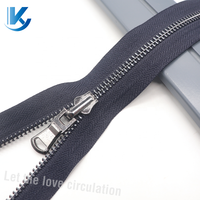 Fermeture à glissière shiy dorée en métal écologique #5 curseur de rail ouvert en forme de Y pour accessoires vestimentaires, veste en cuir pour vêtements d'extérieur