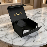 Boîte cadeau pliable personnalisée avec fermeture magnétique, emballage rigide pliable pour la vente au détail de luxe et le branding, service OEM