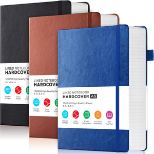 A5 Notebook con copertina in pelle rivestita 320 pagina con copertina rigida <span class=keywords><strong>per</strong></span> <span class=keywords><strong>adulti</strong></span> diario <span class=keywords><strong>per</strong></span> lavoro di scrittura di studio e di viaggio pagine spesse - Product Image 6