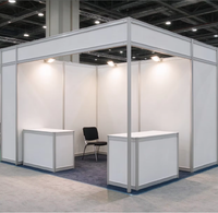 Stand d'exposition modulaire 10x10 pieds en aluminium, installation rapide, réutilisable, pour les exposants, Amérique du Nord