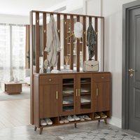 Sistem Lemari Pakaian All-in-One Kontemporer Ringkas 6 Laci Kayu dengan Rak Pajangan dan Gantungan Baju Ramah Lingkungan Tahan Lama untuk Kamar Tidur