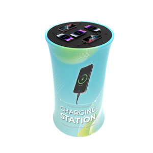 Table de recharge portable rétroéclairée pour téléphone portable pour les expositions, les événements musicaux, personnalisation gratuite, facile à <span class=keywords><strong>changer</strong></span> de tissu - Product Image 1
