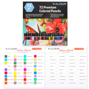 Ensemble <span class=keywords><strong>de</strong></span> 72 crayons <span class=keywords><strong>de</strong></span> couleur KALOUR dans une boîte en carton avec 72 crayons <span class=keywords><strong>de</strong></span> couleur <span class=keywords><strong>de</strong></span> qualité supérieure pour artistes et peintres, cadeau et fournitures artistiques - Product Image 3