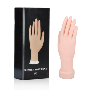 อุปกรณ์ทำเล็บ แบบฝึกหัดมือปลอมซิลิโคนยืดหยุ่น สำหรับฝึกทาเจลและทำเล็บ - Product Image 1