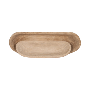 Ciotola ovale in legno per tavolino da caffè e piano cucina, vassoio decorativo moderno, centrotavola, complemento d'arredo per la casa - Product Image 4