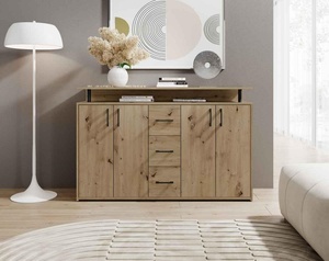 Cassettiera per Ingresso, Cassettiera con 4 Ante in Truciolato per Soggiorno e Camera <span class=keywords><strong>da</strong></span> Letto - Product Image 1