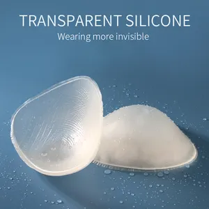 Prótese de silicone transparente para aprimorador de câncer de peito, forma de silicone, peitos artificiais para maiô