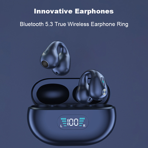 Tai nghe kẹp tai hiển thị kỹ thuật số LED, tai nghe chơi game TWS dẫn truyền xương, tai nghe mở V5.3, tai nghe không dây kẹp tai - Product Image 3