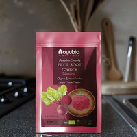 Poudre de racine de betterave rouge naturelle en gros, poudre de betterave en petits emballages, soluble dans l'eau, poudre de fruits et légumes pour boissons et pâtisseries