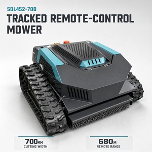 เครื่องตัดหญ้าแบบสายพานลำเลียง SDL452-70B 16 แรงม้า ใช้เชื้อเพลิงเบนซิน ควบคุมระยะไกล ขนาด 700 มม. ตัดหญ้าได้บนพื้นที่ลาดชัน 60 องศา เหมาะสำหรับฟาร์มพลังงานแสงอาทิตย์และพื้นที่บนเนินเขา - Product Image 2