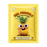Natuurlijk Biologisch Chemisch Fruitgeur Gezichtsmasker met Hyaluronzuur, Vitamine C & Nicotinamide voor alle huidtypen
