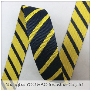 Hơn 20 năm kinh nghiệm sản xuất được cung cấp màu vàng đen <span class=keywords><strong>Chevron</strong></span> băng vải dệt vật liệu polyester - Product Image 2