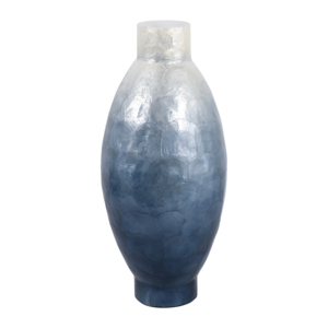 Vaso alto testurizzato sfumato per l'arredamento del soggiorno, vaso contemporaneo per fiori da esporre su tavolo in casa o in ufficio - Product Image 3