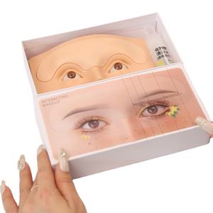 وظيفة 2 : حواجب بشرة تجميل دائم للتدريب + عين من السيليكون مانيكان تجميل للوجه للتدريب - Product Image 2