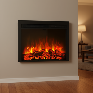 Chimenea Eléctrica Nexxus de 28.5 Pulgadas, Montada en la Pared, con Llama de Color Ajustable, Control Remoto, Calefacción Dual de 750W/1500W - Product Image 2