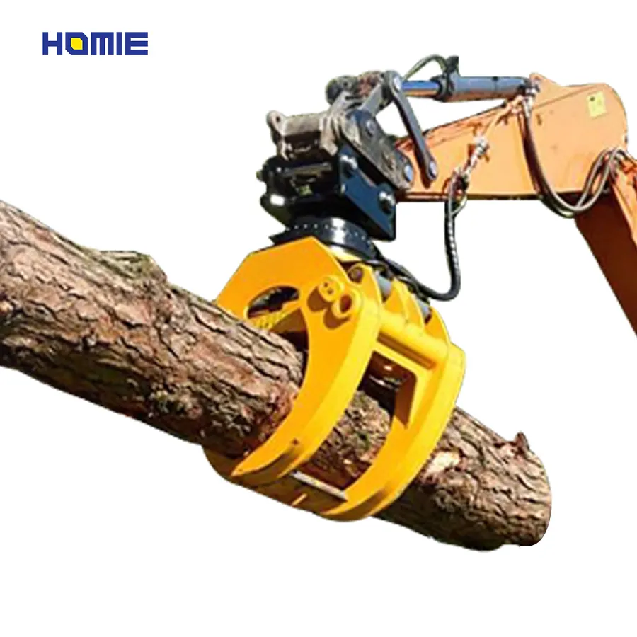 Mini-Forstholz-Holzgreifer mit Hydraulischem Rotator 1 Tonne 3 Tonnen 5 Tonnen 6 Tonnen 10 Tonnen 12 Tonnen für Bagger/Lader/Traktor