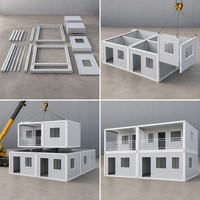 Edificio Prefabricado de Alta Calidad, de Dos Pisos, Apilable, Tipo Contenedor, para Oficinas y Alojamiento, con Paneles Ignífugos de Lana de Roca