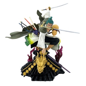Figuras de acción de anime de gran tamaño de 31cm figuras de acción de una pieza Wonokuni Roof Kimono Roronoa <span class=keywords><strong>Zoro</strong></span> - Product Image 1