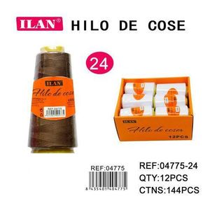 ด้ายเย็บผ้าอิลัน 2750 ม. สีน้ำตาลแดง กล่อง 12 ชิ้น - Product Image 3