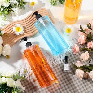 PET Plastic <b>Bottle</b> <b>Washing</b> <b>Hand</b> Sanitizer Empty Transparent Emulsion Round <b>Bottle</b> Shampoo Cosmetic Pump Lotion - Product Image 2