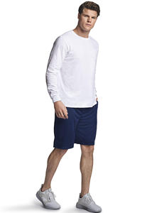 <b>White</b> <b>Long</b> <b>Sleeve</b> Crewneck Pullover <b>T</b>-<b>Shirt</b> Casual Fashion with OEM Logo Knitted Fabric Collared Neck <b>T</b>-<b>Shirt</b> Wear - Product Image 5