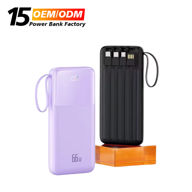 Factory Wholesale Price the New Model Comes With Charging Cable 22.5W PD20W Super Fast Charging 20000mAh Portable Power Bank