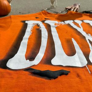 Camisetas de Algodón Grueso Estilo Urbano con Hombros Caídos, Diseño Gráfico Estampado, Oversize, Corte Recto y Estampado Puff para Hombre, Personalizadas OEM - Product Image 4