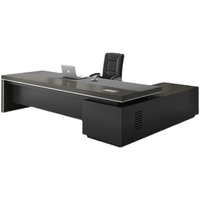 Muebles de Oficina Profesionales de Madera de China, Escritorio Ejecutivo en Forma de L, Escritorio para CEO, Director o Jefe