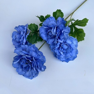Flor Artificial de Seda Azul, Rosa, Hortensia, Orquídeas, Azul Marino, Azul Real, Azul Pavo Real, <span class=keywords><strong>Iris</strong></span> Marino - Product Image 3